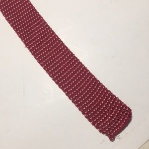 Accessories - Cream and Red Knit Tie Accessories - Cream and Red Knit Tie